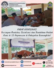 RAPAT KOORDINASI ROADSHOW SOSIALISASI DAN PENDATAAN NASKAH KUNO