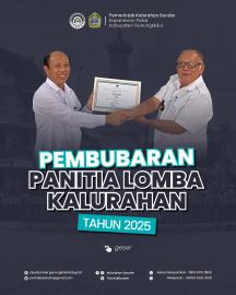 PEMBUBARAN PANITIA LOMBA KALURAHAN TAHUN 2025