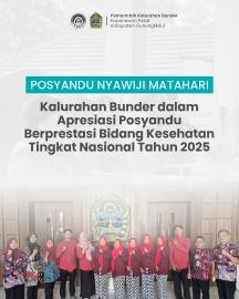 APRESIASI POSYANDU BERPRESTASI BIDANG KESEHATAN TINGKAT NASIONAL TAHUN 2025