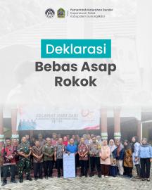 Kalurahan Bunder Gelar Deklarasi Kawasan Bebas Asap Rokok\